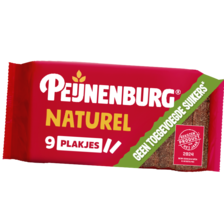 Peijnenburg ontbijtkoek
naturel gesneden zonder
toegevoegde suikers